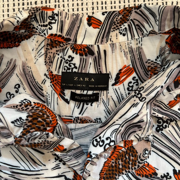 Zara printed button-up - Picture 2 of 2